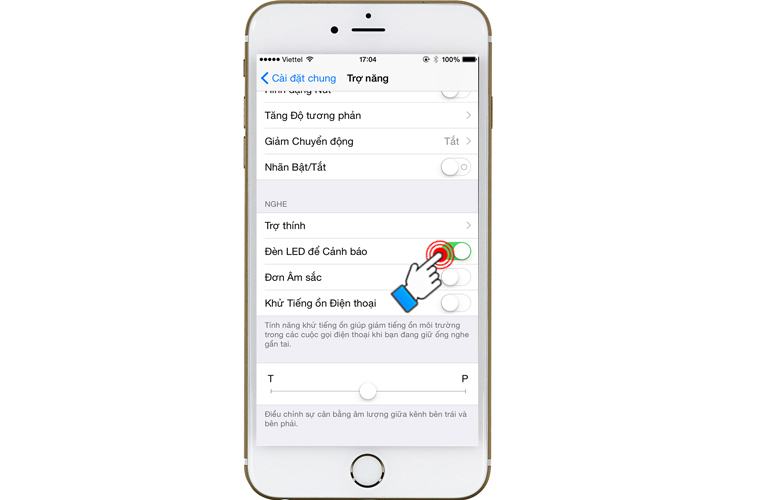 Bật cảnh LED cho cuộc gọi đến và tin nhắn trên iPhone 6 Plus