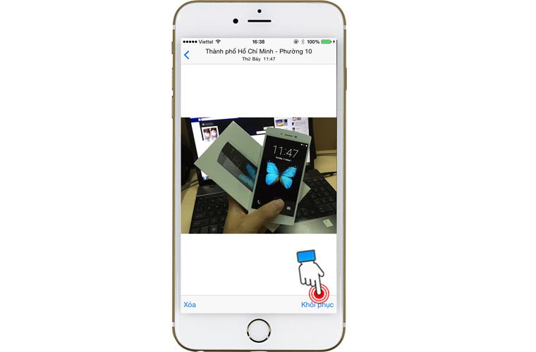 Cách khôi phục ảnh đã xóa trên iPhone 6 Plus 