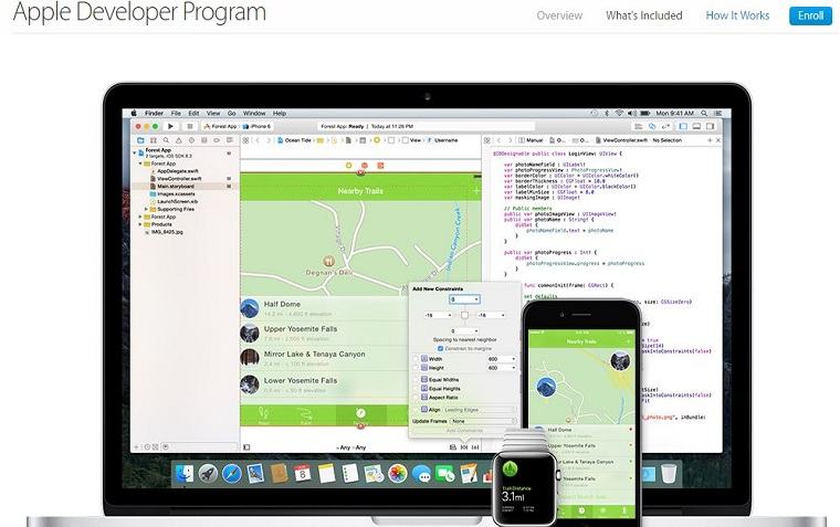 Mở tài khoản nhà phát triển Apple