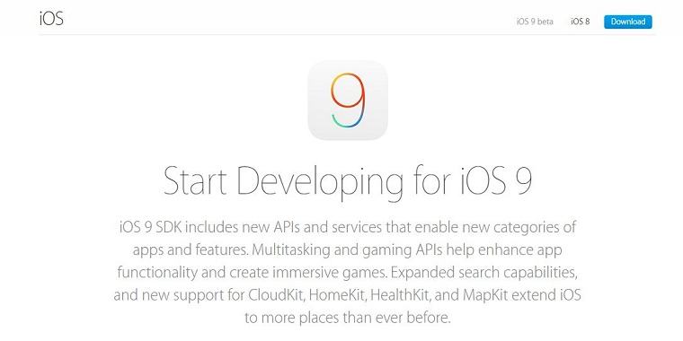 Nhấp vào liên kết iOS 9 beta trong menu chính và chọn thiết bị của bạn.