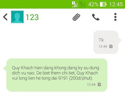 Kết quả trả về