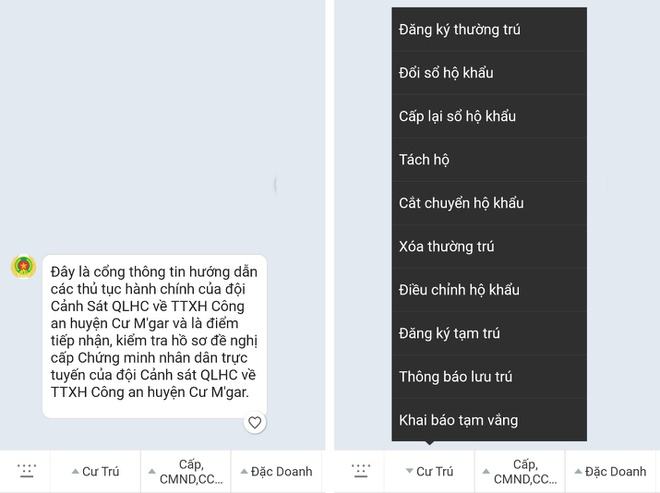 Bước 3 Cách tạo chứng minh thư online, thẻ căn cước trực tiếp trên Zalo