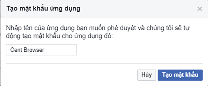 Nhập tên ứng dụng