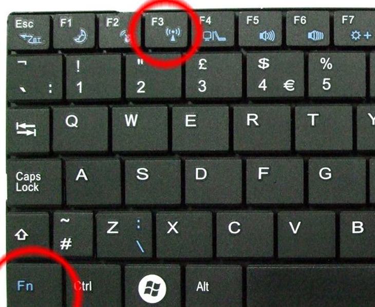 Nhấn phím Fn và F3 cùng lúc