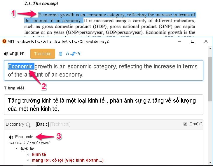 Sử dụng phần mềm VIKI Translator - Bước 2