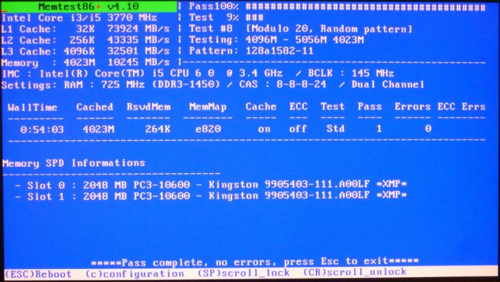 Kiểm tra RAM với Memtest86