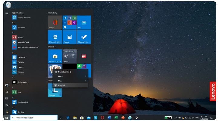 Loại bỏ phần mềm rác (bloatware) 