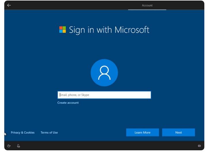 Đăng nhập bằng tài khoản Microsoft của bạn