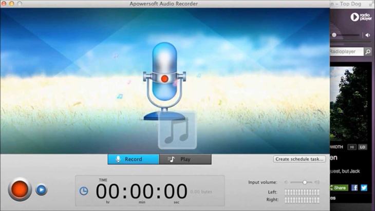 Phần mềm ghi âm Apowersoft 