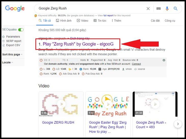 Trò chơi Zerg Rush