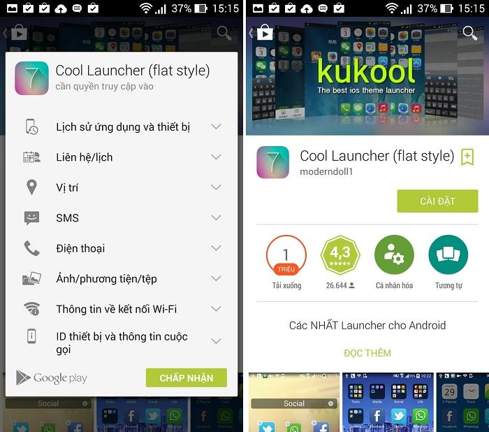 Tìm và cài đặt Trình khởi chạy thú vị từ Cửa hàng Google Play