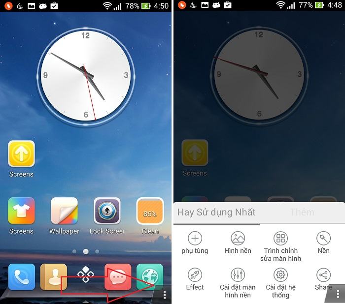 Một số điều chỉnh cơ bản trong Buzz Launcher