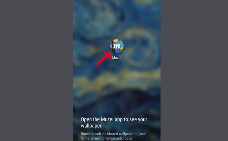 Thay đổi hình nền với Muzei Live Wallpaper