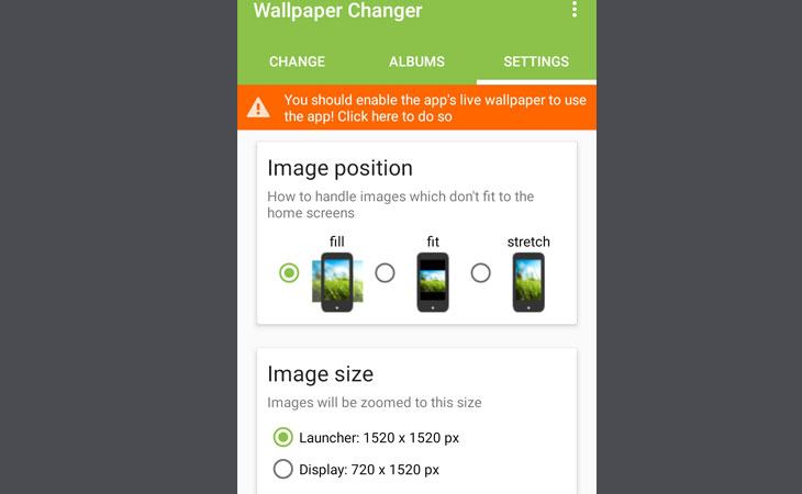    Thay đổi hình nền với Wallpaper Changer