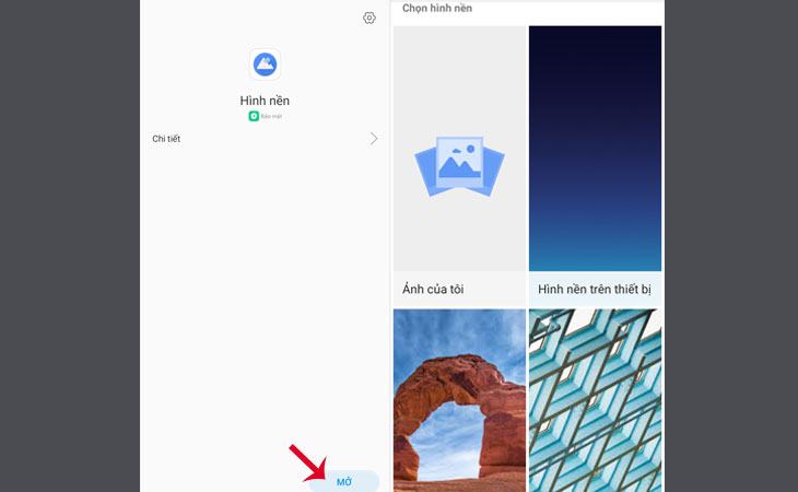 Thay đổi hình nền bằng cách sử dụng hình nền google