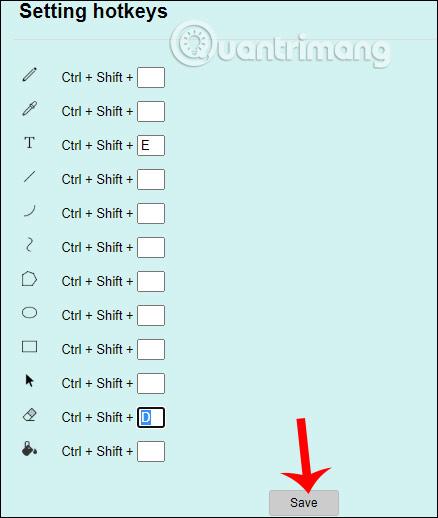 Các phím tắt bàn phím 