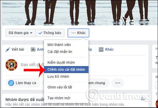Chỉnh sửa nhóm 