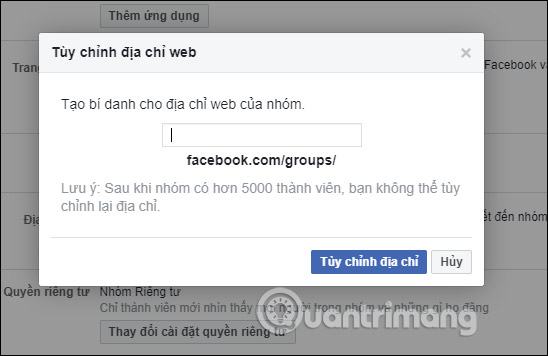 Nhập tên nhóm Facebook