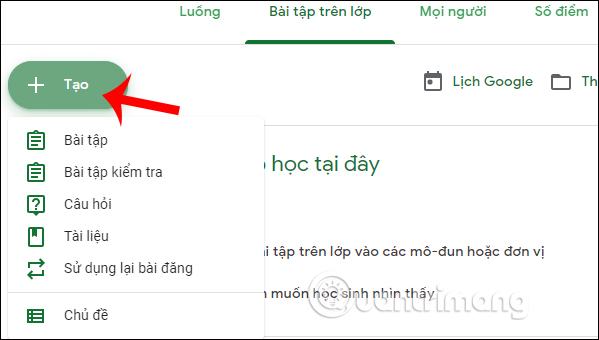 Cho bài tập về nhà 