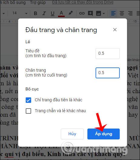 Áp dụng lợi nhuận 
