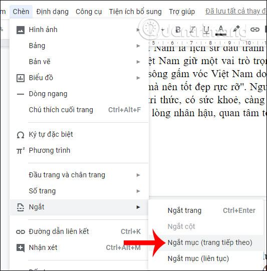 Ngắt trang 