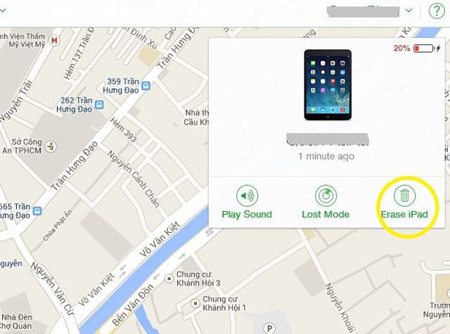 Hướng dẫn Tìm, Khóa & Xóa dữ liệu từ xa trên iPhone / iPad nếu bị mất