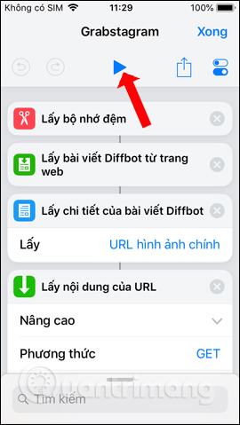 Chạy phím tắt