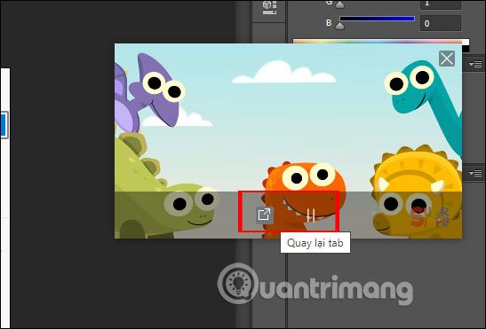 Tùy chọn phát, dừng video 