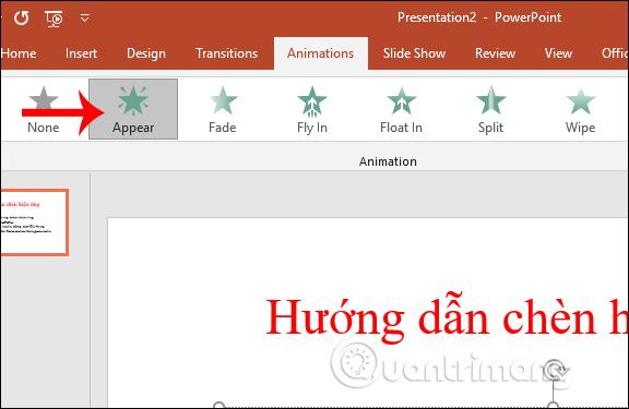 Hiệu ứng xuất hiện