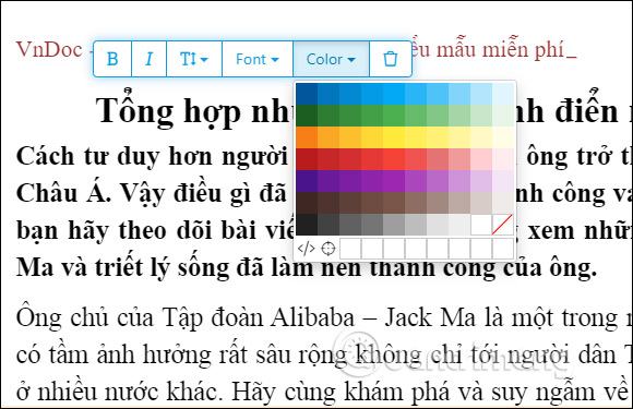 Tùy chỉnh nội dung PDF 