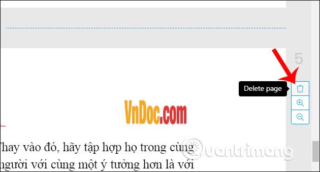 Xóa các trang PDF 