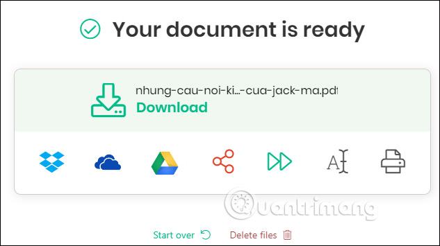 Tải xuống tệp PDF mới