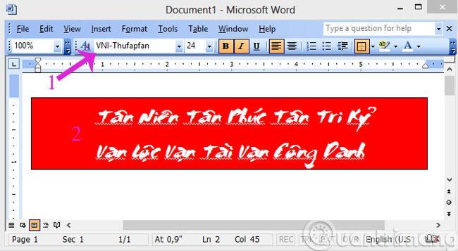 Viết câu trong Microsoft Word