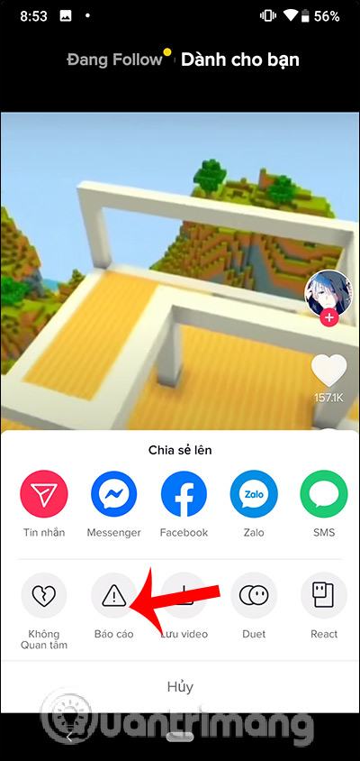 Chọn báo cáo video