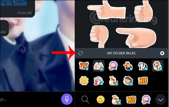 Đồng bộ hóa hình dán với PC