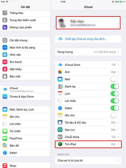     Đăng nhập bằng 1 tài khoản iCloud