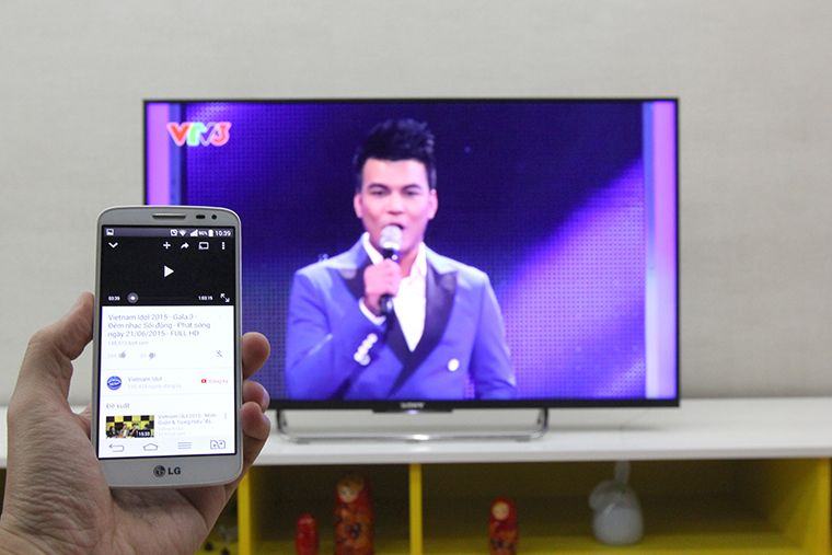 Chiếu YouTube từ điện thoại lên TV