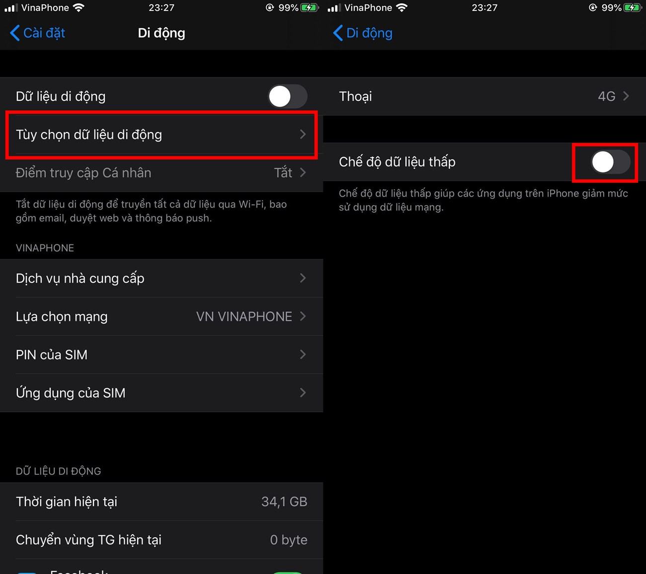 Chế độ dữ liệu thấp