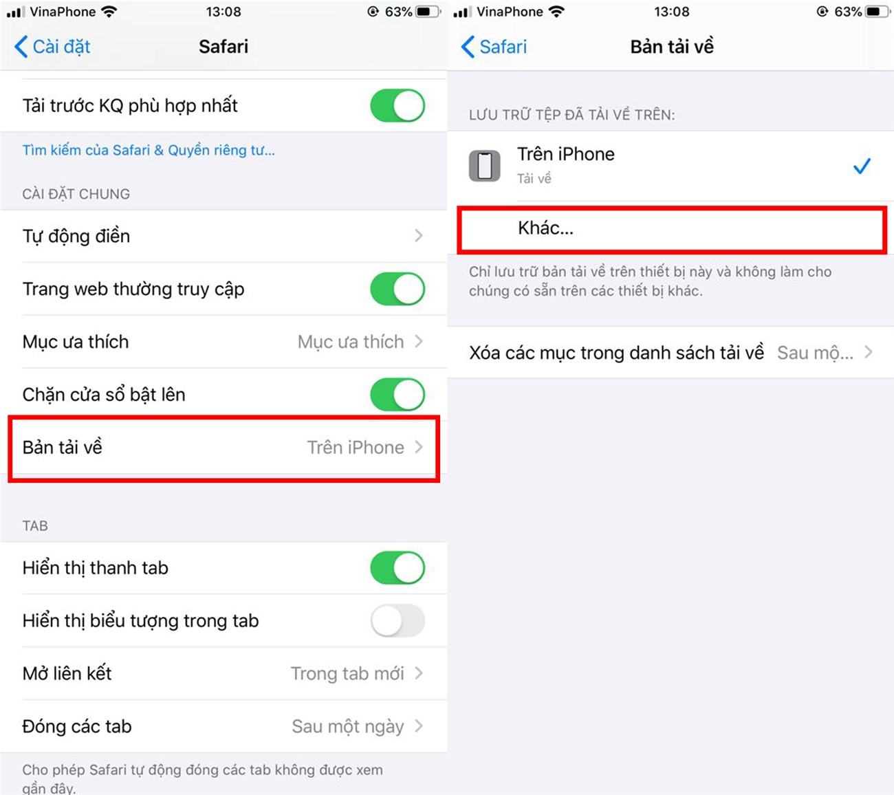 Trình quản lý tải xuống Safari