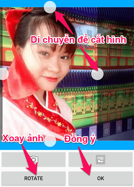 Điều chỉnh, cắt ảnh