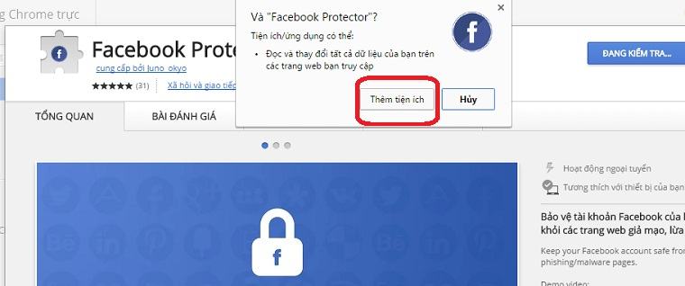Chọn Thêm tiện ích mở rộng để tiếp tục