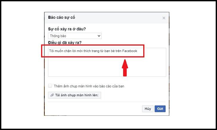 Điền văn bản vào trường 
