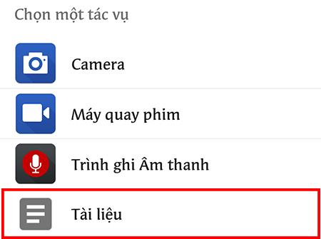 Chọn tài liệu