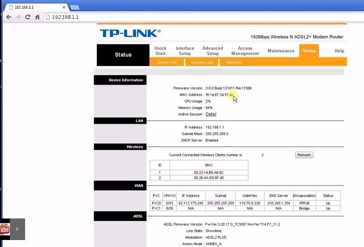 Thay đổi mật khẩu WiFi TP-Link