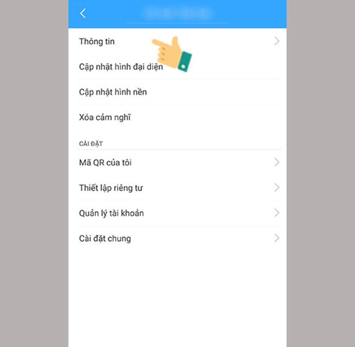 Hướng dẫn đổi tên trên Zalo điện thoại