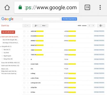 Cách đồng bộ danh bạ với Google trên Android