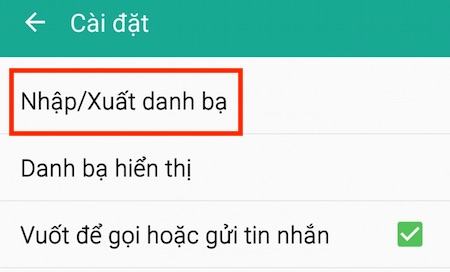 Cách đồng bộ danh bạ với Google trên Android