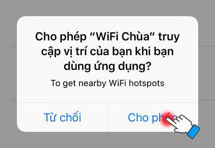 Cho phép truy cập vị trí