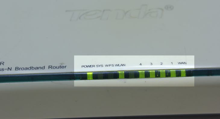 Đèn điều khiển trạng thái modem / bộ định tuyến