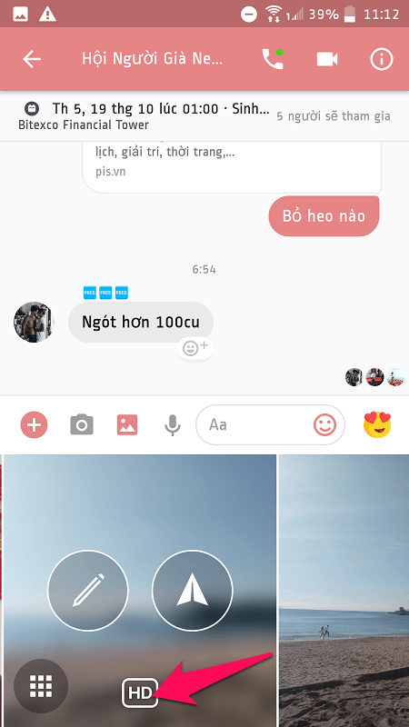 Cách gửi ảnh chất lượng cao qua Facebook Messenger